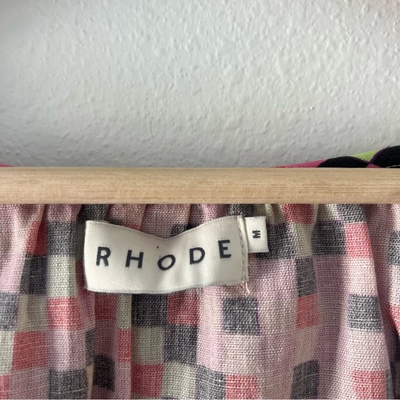 RHODE | Anthropologie Anouk Top Abstract Puff Sleeve | M - Picture 4 of 4